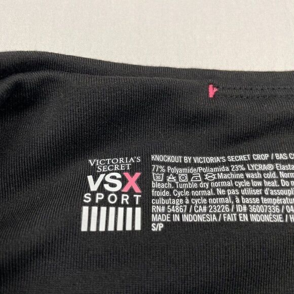 Victoria's Secret VSX Sport Knockout Crop Black - Picture 4 of 8